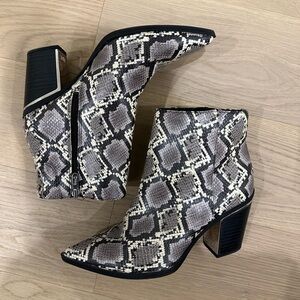 Snakeskin Ankle Boots